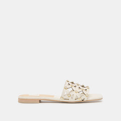 Berrit White Leather Sandals | Women Dolce Vita