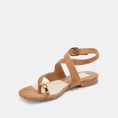 EARLA SANDALS BROWN SUEDE | Dolce Vita Women