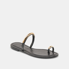 WINK SANDALS BLACK LEATHER | Women Dolce Vita