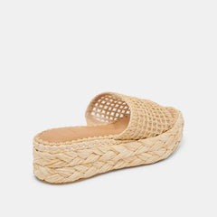 CHAVI MESH SANDALS NATURAL WOVEN RAFFIA | Women Dolce Vita