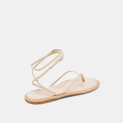 COVE SANDALS OFF WHITE LEATHER | Women Dolce Vita
