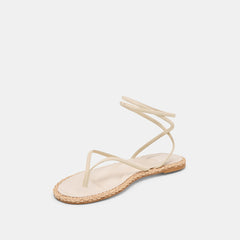 COVE SANDALS OFF WHITE LEATHER | Women Dolce Vita