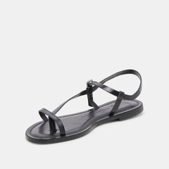WANDRE SANDALS NOIR EMBOSSED LEATHER | Dolce Vita Women