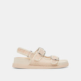 STARLA MESH SANDALS CREME WOVEN MESH | Women Dolce Vita
