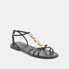Faun Black Leather Sandals | Dolce Vita Women