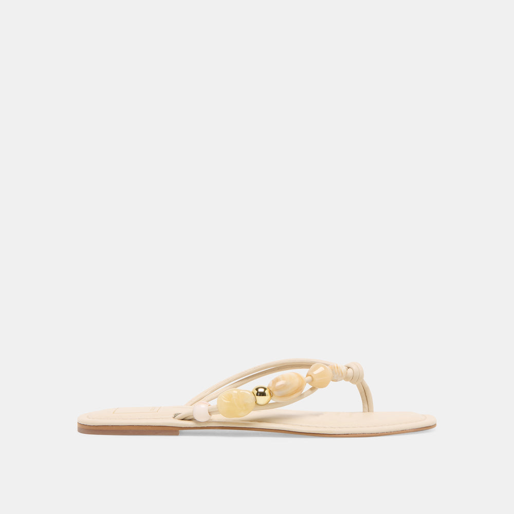 Cely Ivory Leather Sandals | Women Dolce Vita