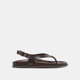 Jony Dk Brown Leather Sandals | Dolce Vita Women