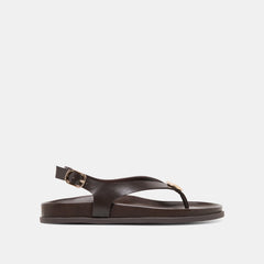Jony Dk Brown Leather Sandals | Dolce Vita Women