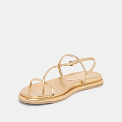 Dom Gold Distressed Leather Sandals | Dolce Vita Women