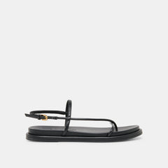 Dom Black Leather Sandals | Women Dolce Vita