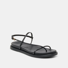 Dom Black Leather Sandals | Women Dolce Vita