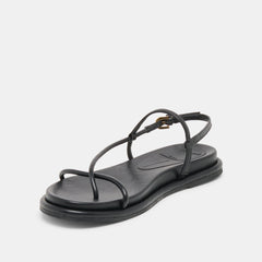 Dom Black Leather Sandals | Women Dolce Vita