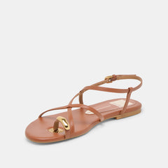 KESHA SANDALS COGNAC LEATHER | Women Dolce Vita