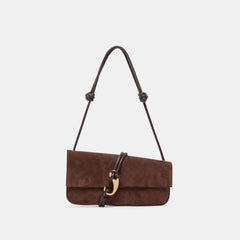 Alice Chocolate Suede Shoulder Bag | Women Dolce Vita