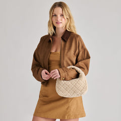 Frankie Natural Plush Handbag | Women Dolce Vita