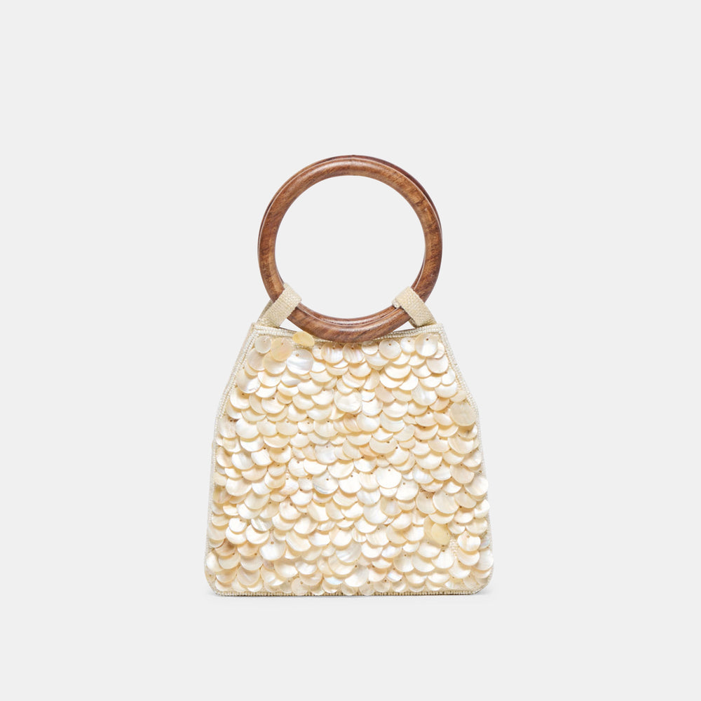 Allegra Natural Sequin Handbag | Dolce Vita Women