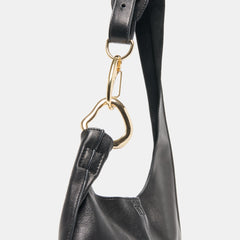 Johnnie Black Leather Shoulder Bag | Dolce Vita Women