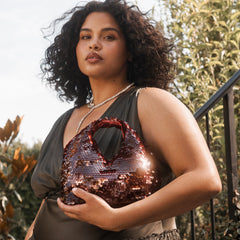 Dahlia Sequin Burgundy Sequin Handbag | Women Dolce Vita