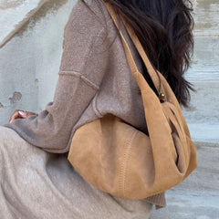 Billy Camel Suede Shoulder Bag | Dolce Vita Women