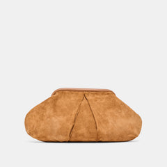 Sahara Cognac Suede Clutch | Dolce Vita Women