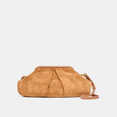 Sahara Cognac Suede Clutch | Dolce Vita Women