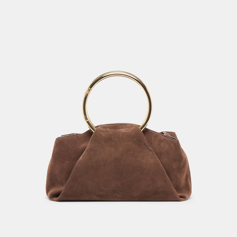 Channing Espresso Suede Handbag | Women Dolce Vita