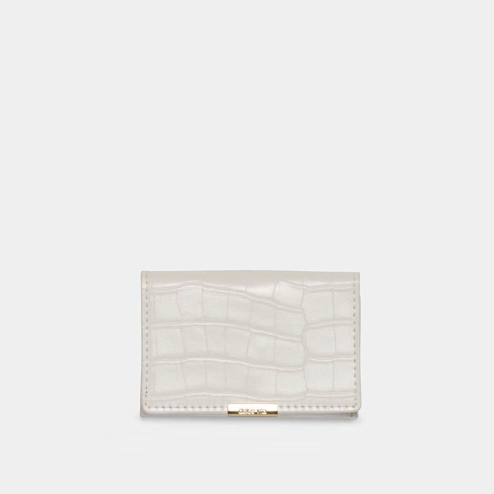 Mini-Me White Croco Stella Wallet | Dolce Vita Women