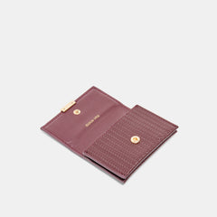Mini-Me Burgundy Woven Stella Wallet | Women Dolce Vita