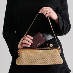 Mini-Me Burgundy Woven Stella Wallet | Women Dolce Vita
