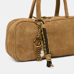 SANTINA HANDBAG TAUPE SUEDE | Women Dolce Vita