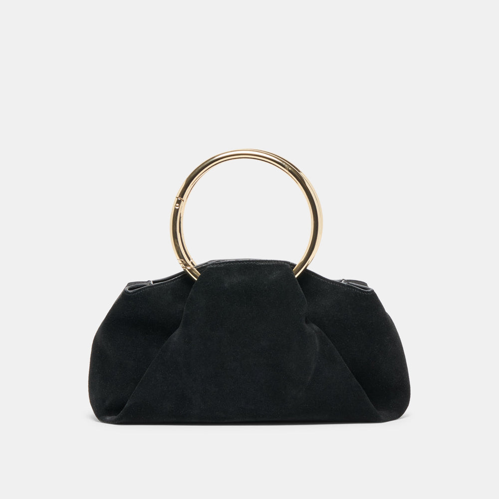 Channing Black Suede Handbag | Women Dolce Vita