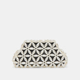 Marlow Black Satin Pearl Clutch | Women Dolce Vita