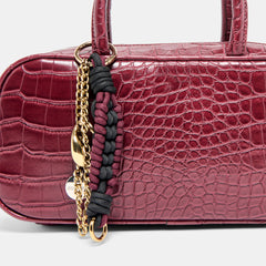 Flyn Burgundy Croco Stella Handbag | Women Dolce Vita