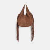 Nakoma Chocolate Suede Shoulder Bag | Dolce Vita Women