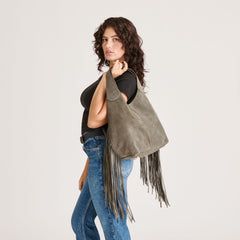 Nakoma Olive Suede Shoulder Bag | Women Dolce Vita