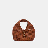 Dahlia Cognac Stella Woven Handbag | Women Dolce Vita