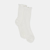 POINTELLE SOCKS WHITE | Women Dolce Vita