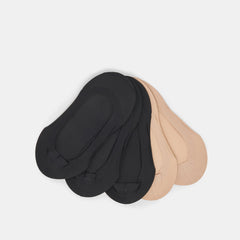 NO SHOW SOCKS 5 PACK TAN BLACK | Dolce Vita Women