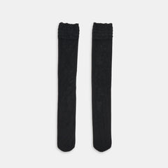 Ruffle Black Sheer Knee High Socks | Dolce Vita Women