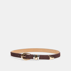 Mixed Metal Mahogany Buckle Belt | Dolce Vita Women