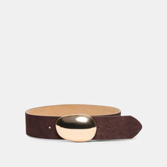 Bubble Mahogany Gold Buckle Belt | Dolce Vita Women
