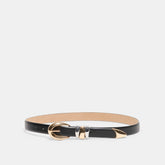 Mixed Metal Black Buckle Belt | Dolce Vita Women