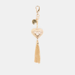 Heart Tassel Gold Bag Charm | Women Dolce Vita