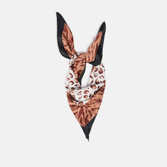Animal Print Brown Multi Silk Scarf | Women Dolce Vita
