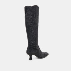 ARIANA CRYSTAL BOOTS BLACK METALLIC CRYSTAL | Dolce Vita Women