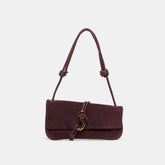Alice Burgundy Suede Shoulder Bag | Women Dolce Vita