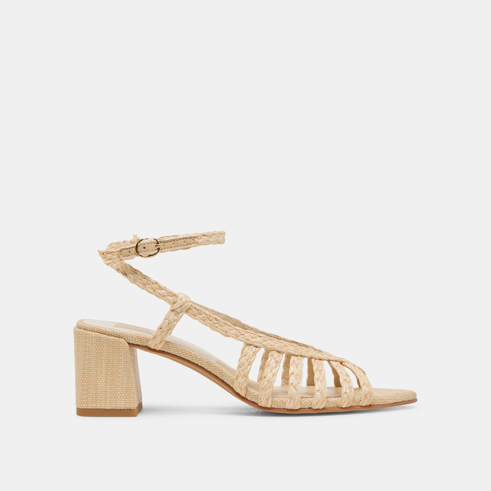 YASMIN HEELS NATURAL RAFFIA | Dolce Vita Women
