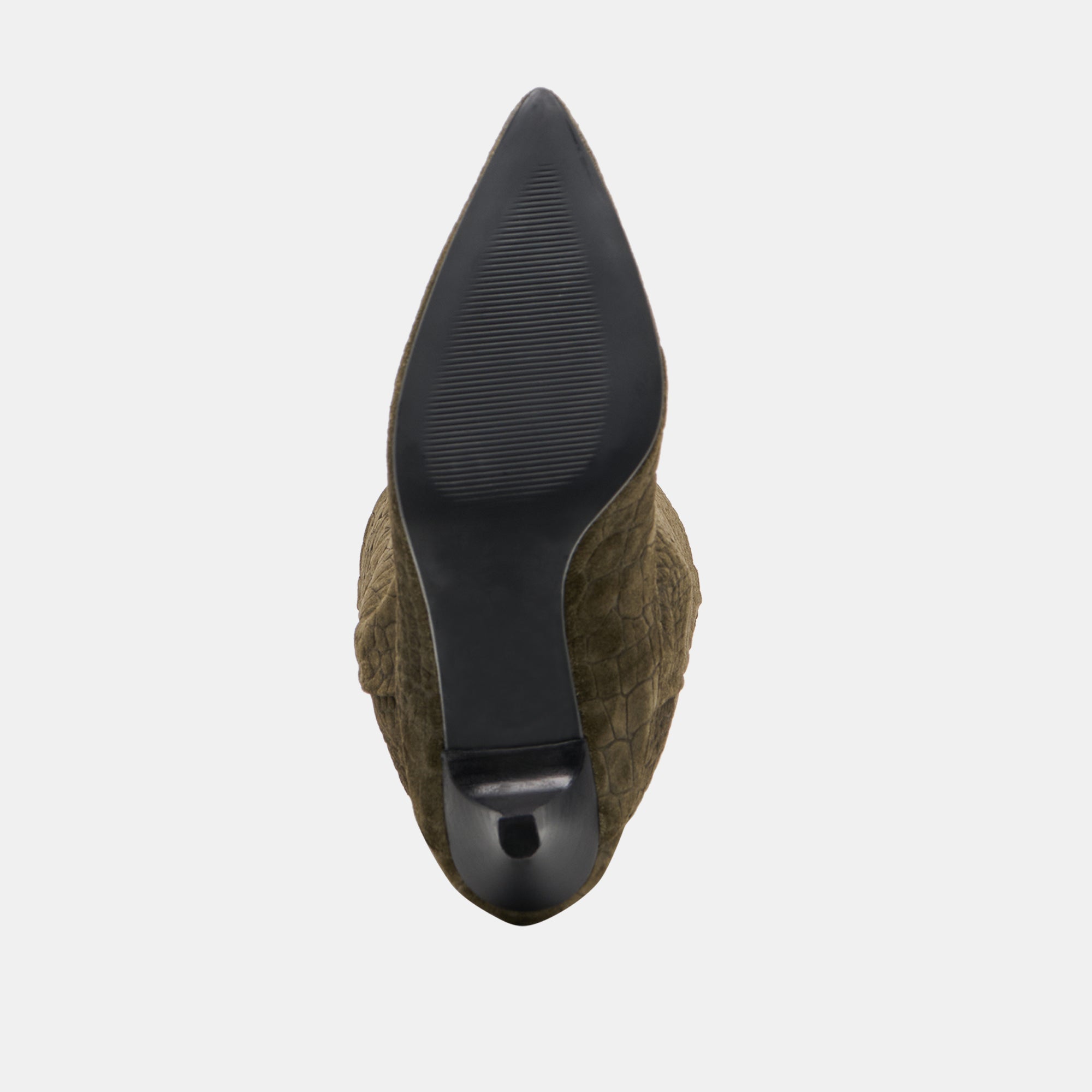 Roxla Olive Croco Embossed Leather Boots | Dolce Vita Women