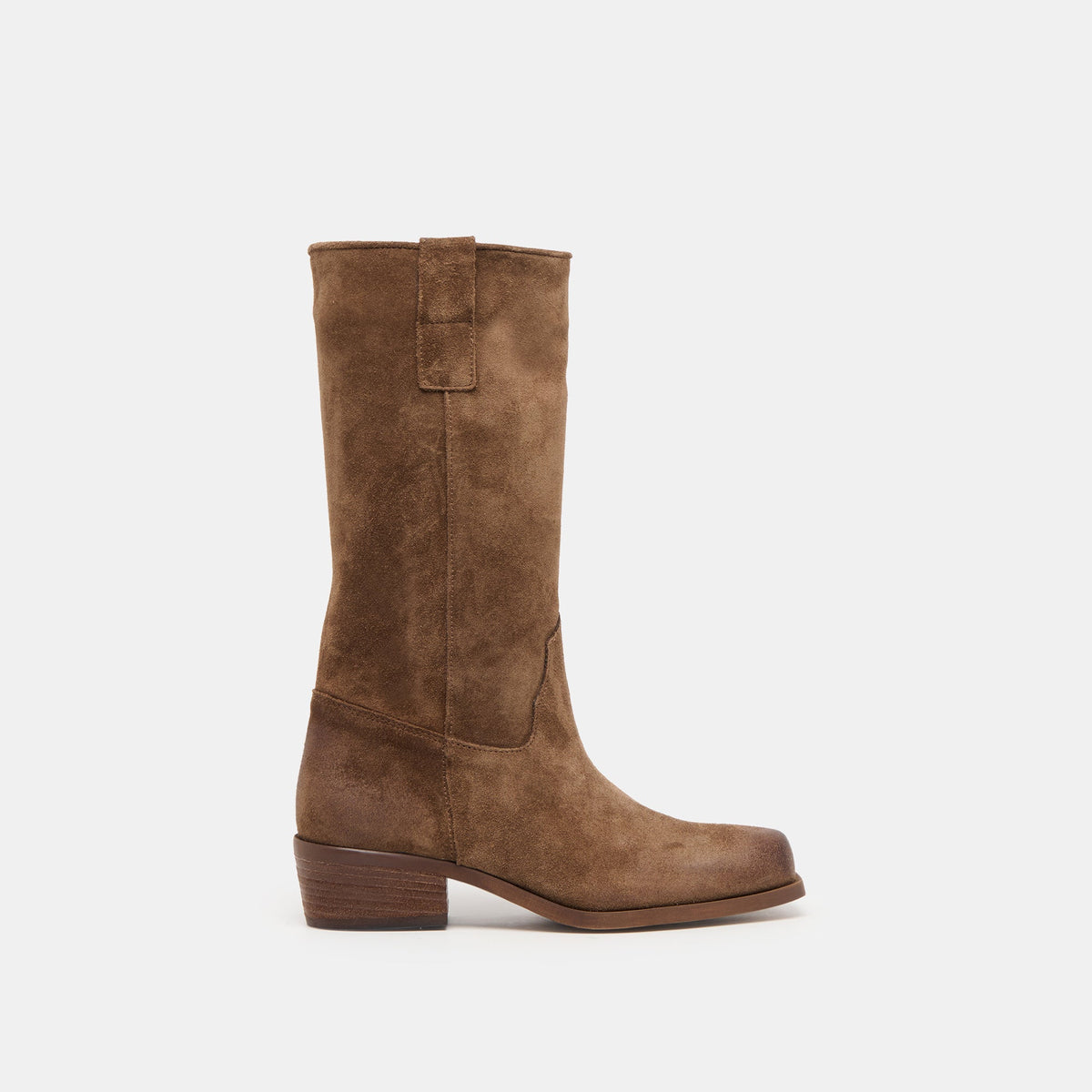 Romie Chocolate Suede Boots | Women Dolce Vita