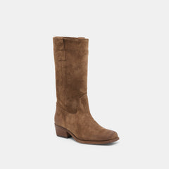 Romie Chocolate Suede Boots | Women Dolce Vita